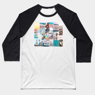 beach collage Baseball T-Shirt